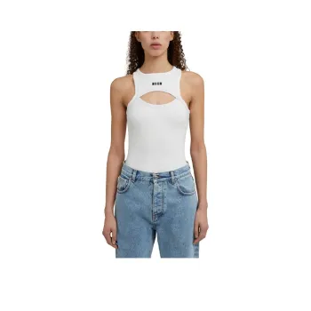 MSGM Tank Tops Women's White