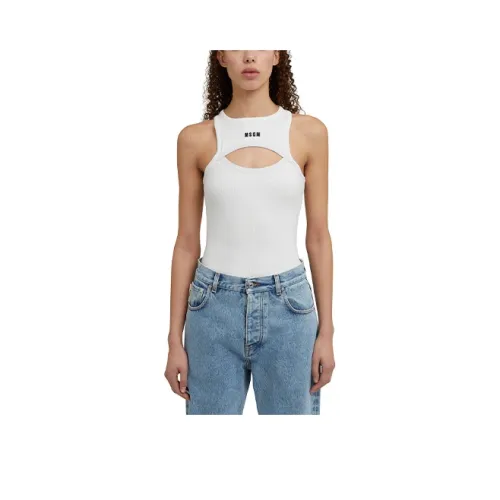MSGM Tank Tops Women's White