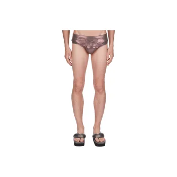 RICK OWENS/RO Swimming Shorts Men's Metal Red Wood Color