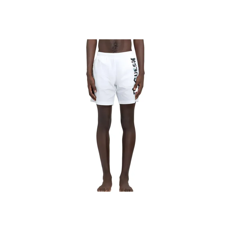 Alexander McQueen Graffiti Logo Swim Shorts-0