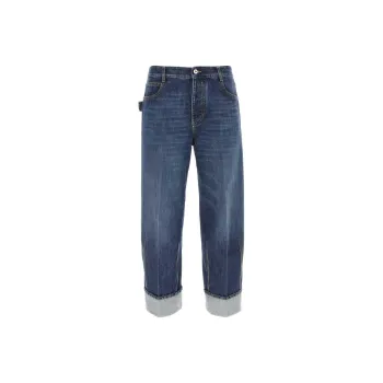 Bottega Veneta Turn Up Hem Denim Jeans
