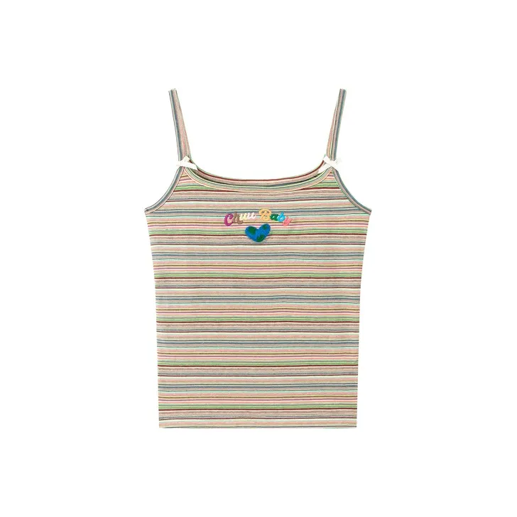 CHUU Tank Tops Women's Yellow Stripes-0