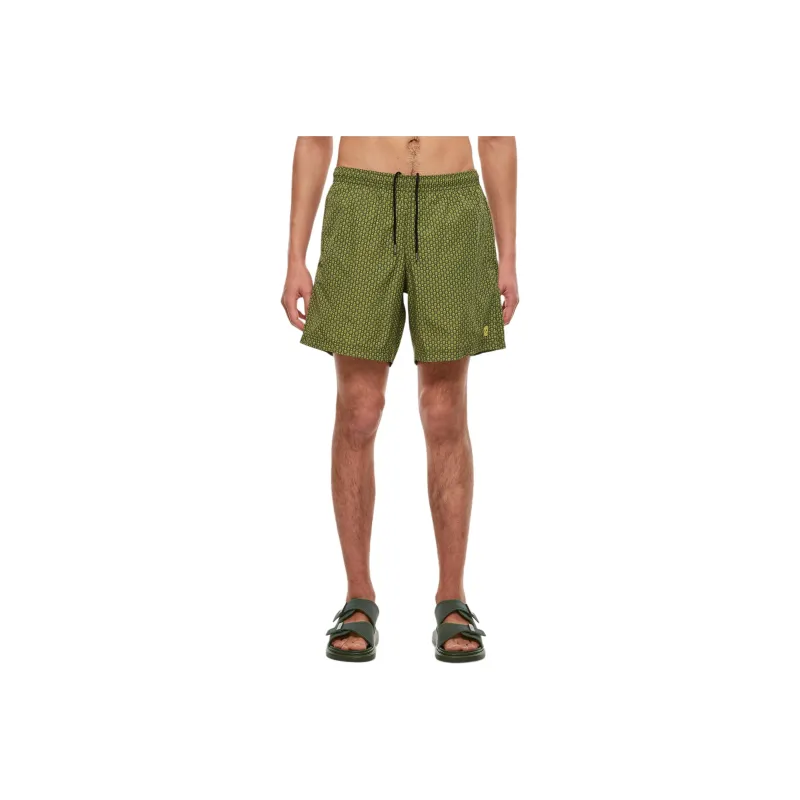 Alexander McQueen Spotted Skull Printed Swim Shorts-0