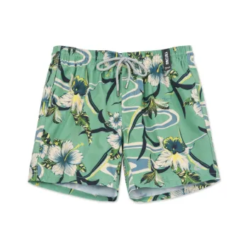 DUNKELVOLK Beach Shorts Men's Yellow Green