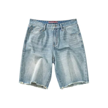 FAIRWHALE Denim Shorts Unisex Vintage Blue