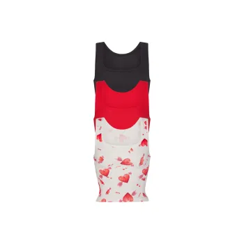Skims Valentine's Day Collection Tank Tops Women's 3 Pack HEART And ARROW MULTI/Heart And Arrow Multi