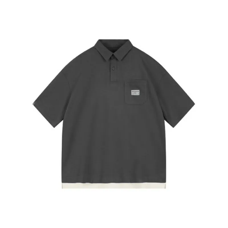 ACTUP Casual Lapel T Shirt Men's-4