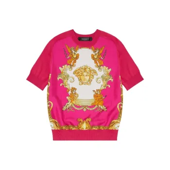 VERSACE Sweater Women's Rose Red