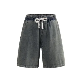 Ghost Mask Denim Shorts Unisex