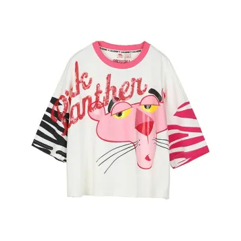 LALABOBO x PINK PANTHER T Shirt Women's White