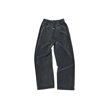 Haonanhuang Casual Pants Unisex Washed Gray
