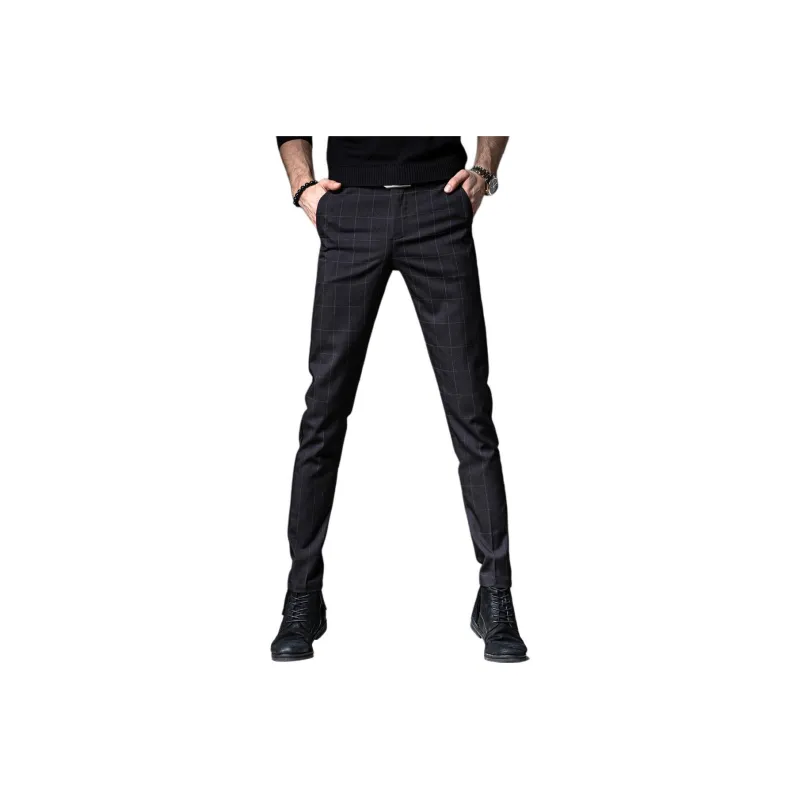 Devanro Casual Pants Men's Gray-4