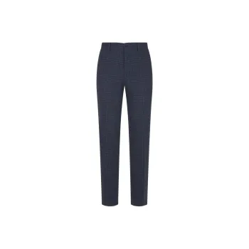 ETRO Checked Straight Leg Trousers