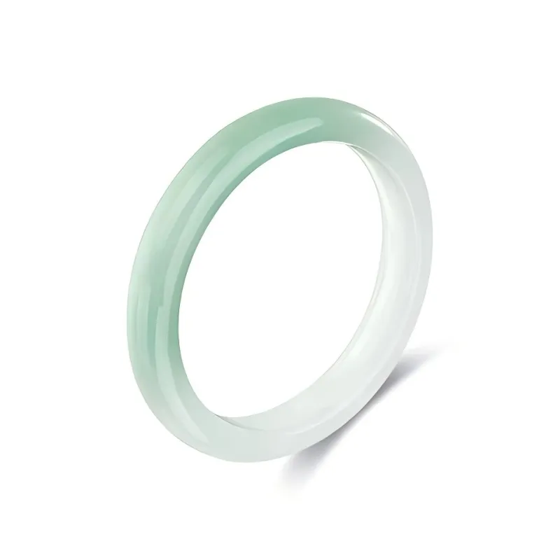 Artisan Lock Heart Jade Natural Chalcedony Bangles Unisex-0
