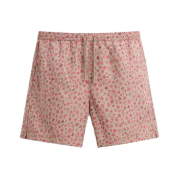 ZARA Swimming Shorts Men's Dark Purple Red