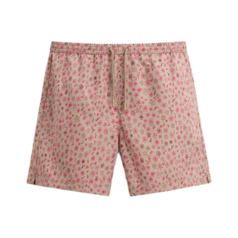 ZARA Swimming Shorts Men's Dark Purple Red-0