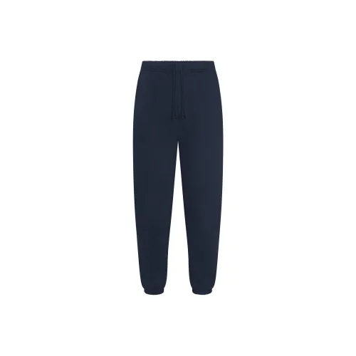 SKIMS SS25 FLEECE LOUNGE MENS RELAXED JOGGER Casual Pants Men's NAVY/Marine Blue
