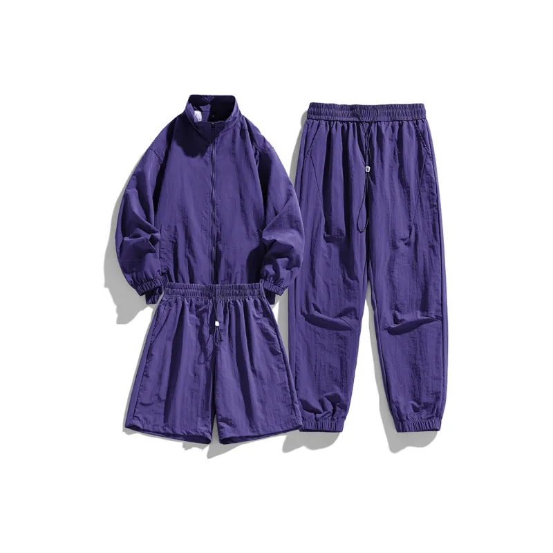 GOOSELIAR Coat, Shorts, Pants Three Piece Set Unisex-119