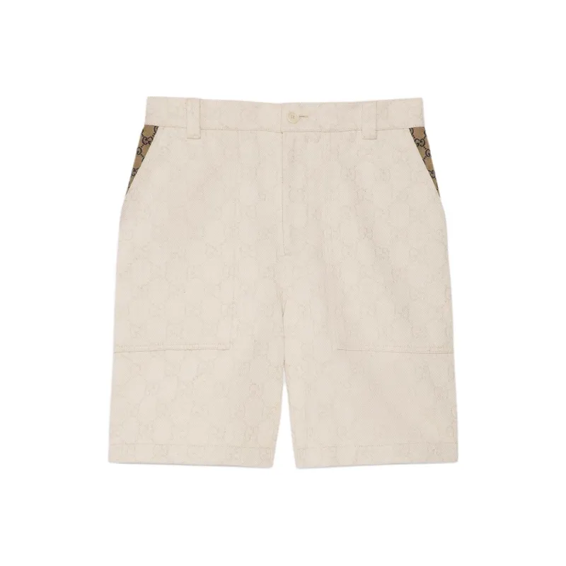GUCCI Gg Jacquard Bermuda Shorts-0