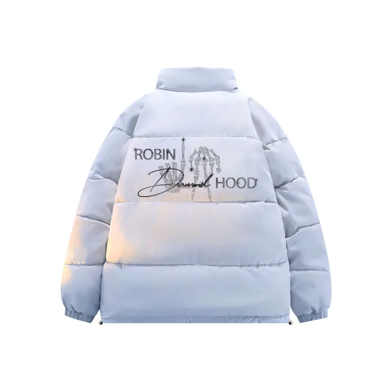 ROBINHOOD Puffer Jackets Unisex Ivory White-10