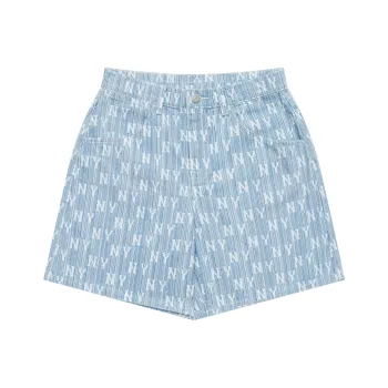 MLB Old Flower Casual Shorts Unisex Light Blue