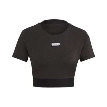Adidas Originals Crop Tops Women's Metallic Black