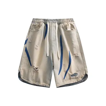 Universal Templates Denim Shorts Unisex Yellow Mud