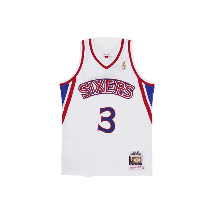 Mitchell & Ness Basketball Jerseys Unisex White-0