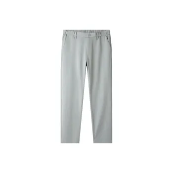 HLA Casual Pants Men's Light Green Plaid