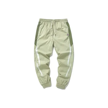 FFOMKE Casual Pants Unisex Gray Green
