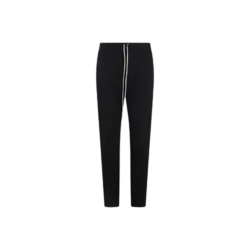 Rick Owens DRKSHDW Lido Berlin Drawstring Medium Weight Cotton Jersey Casual Pants Men's Black