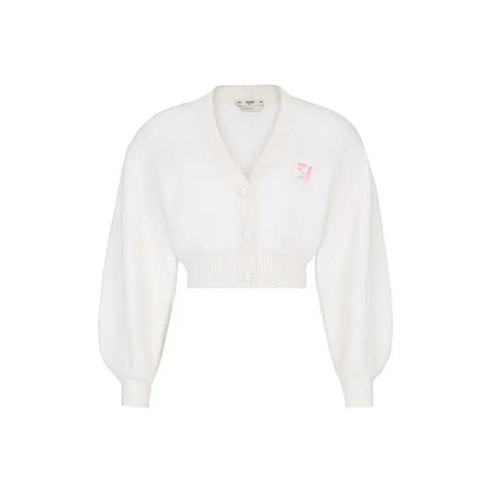 FENDI SS21 Slim Fit Knitwear Women's White-0