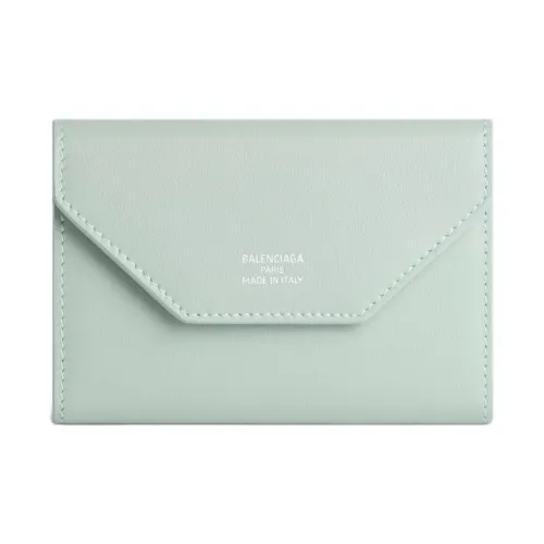 Balenciaga Cow Leather Key Pouch Women's Mineral Green