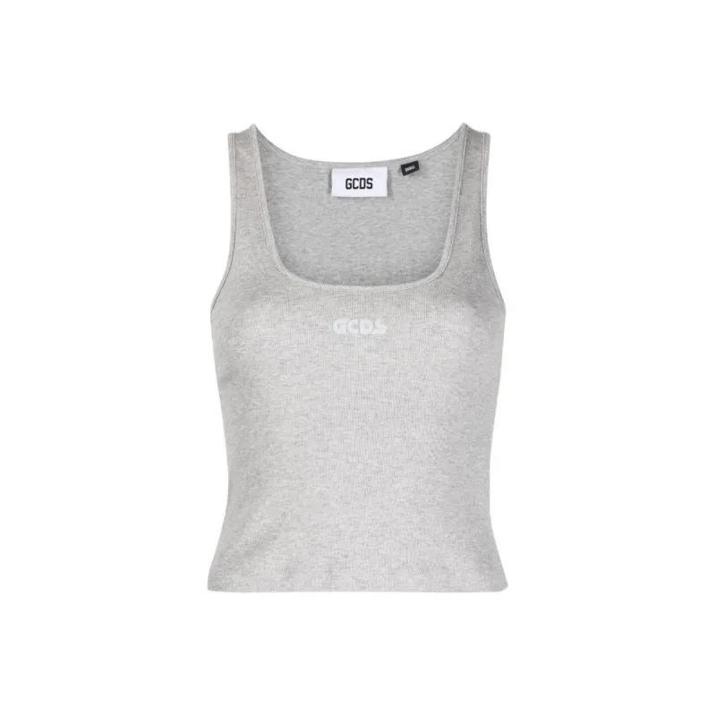 GCDS Logo print Tank Top-0