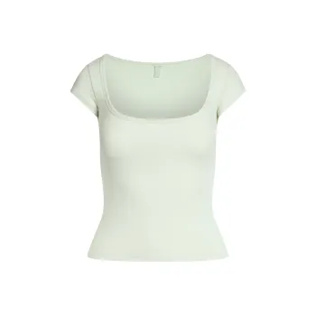 SKIMS T Shirt Women's SPEARMINT/Lemon Balm