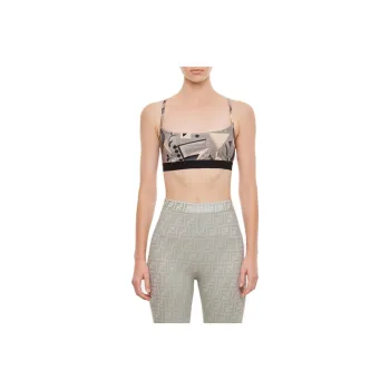 FENDI Tank Tops Women's Brown