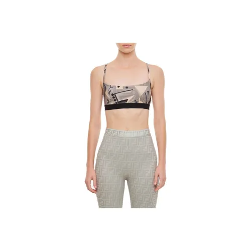 FENDI Tank Tops Women's Brown