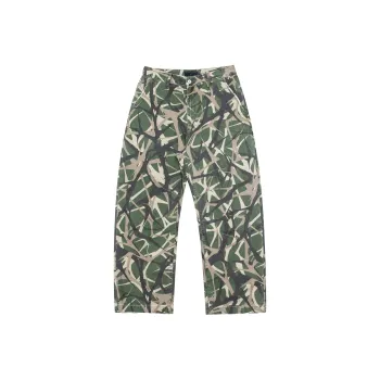 ORANGE DRAGON Casual Pants Unisex Green