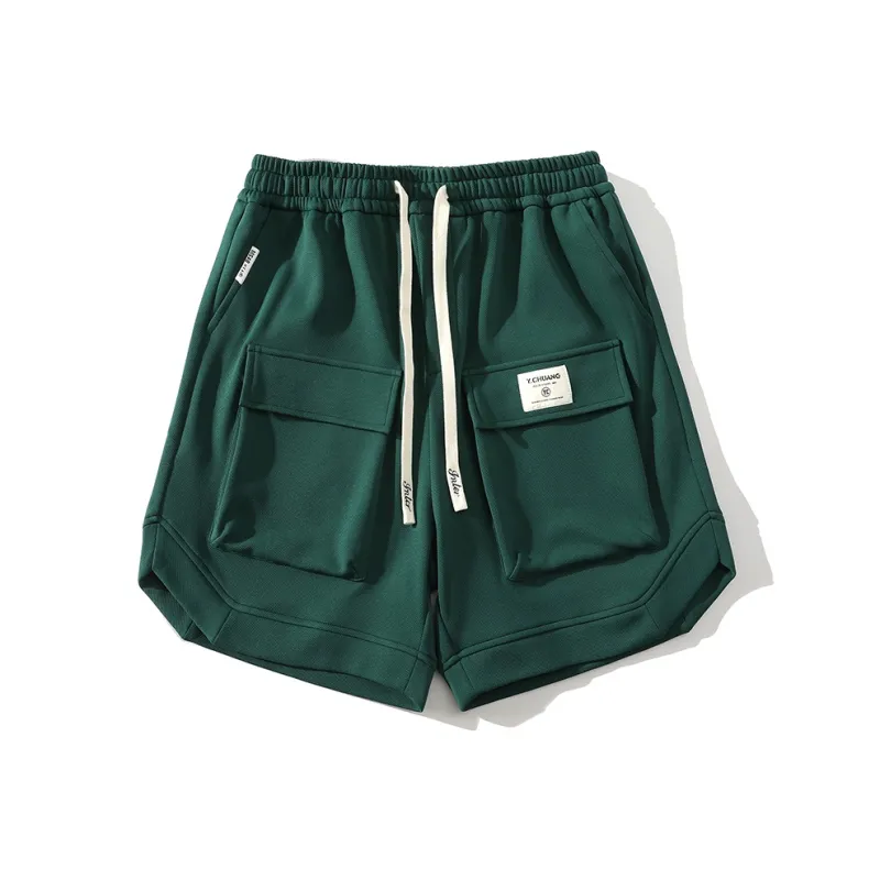 Caramella Cargo Shorts Unisex Black-5