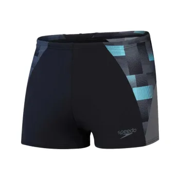 Speedo Endurance+ Max Splice Aquashort Black Swimming Shorts Men Black/Blue