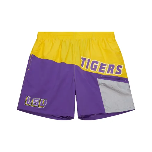 Mitchell Ness Casual Shorts Men Purple