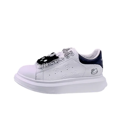 Hello Kitty Low Top Casual Shoes Women's White Black