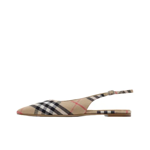 Burberry Casual Single Shoes Women's Sand