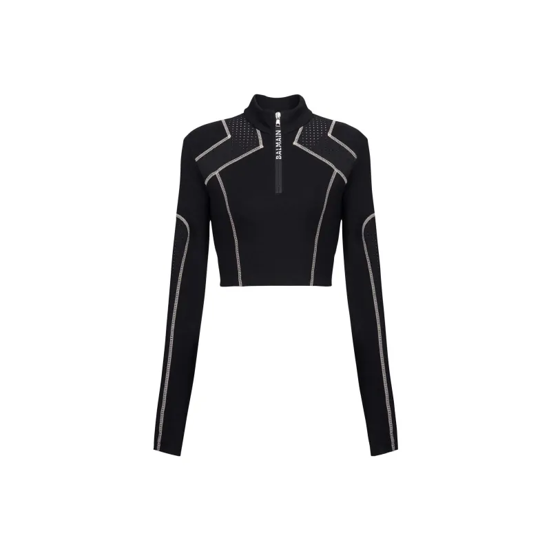 BALMAIN Crop Tops Women's Black-0