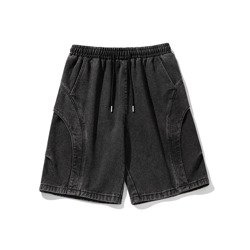 HOZZS Denim Shorts Unisex-0