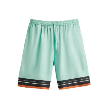 ZARA Casual Shorts Men's Blue Green