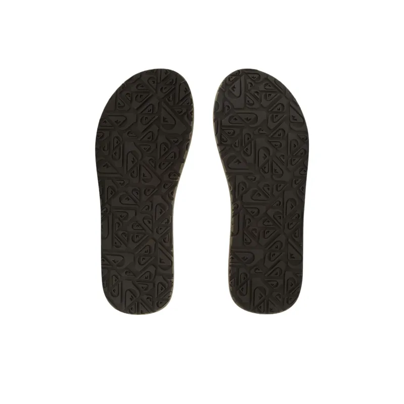 Quiksilver Abrasion Resistant Flip Flops Men's Brown-4