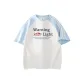 White & Sky Blue Sleeves