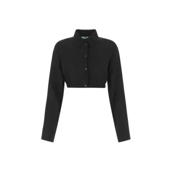PRADA Crop Tops Women's Black
