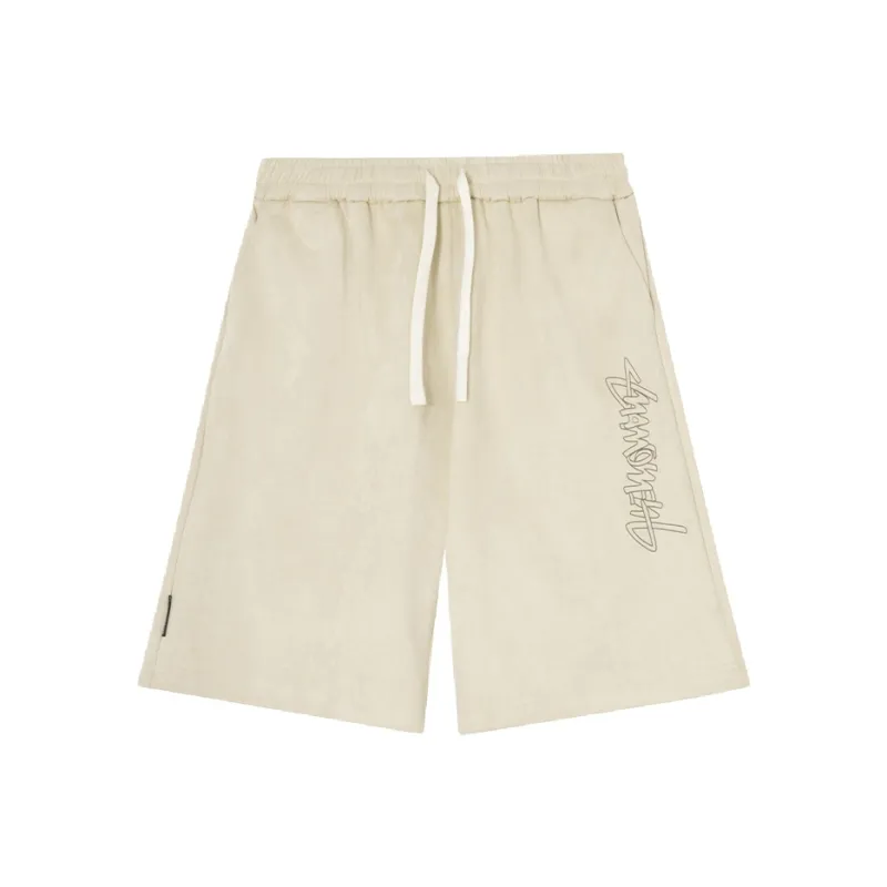 Suamoment Loose Fit Five Button Sports Casual Shorts Unisex-0